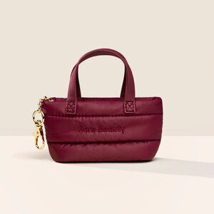 NWT Rare Beauty Mini Puffy Tote Keychain - Merlot